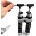 120+120 ml Aluminum Twin Dual Injector Mixing Set for Soft Plastic Fishing Lure Mold (Locking Nozzle)