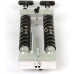2 x 45 Milliliter Aluminum Twin Dual Injector Mixing Set for Soft Plastic Fishing Lure Mold (Locking Nozzle)