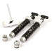 2 x 45 Milliliter Aluminum Twin Dual Injector Mixing Set for Soft Plastic Fishing Lure Mold (Locking Nozzle)
