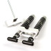 2 x 45 Milliliter Aluminum Twin Dual Injector Mixing Set for Soft Plastic Fishing Lure Mold (Locking Nozzle)