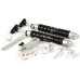 2 x 45 Milliliter Aluminum Twin Dual Injector Mixing Set for Soft Plastic Fishing Lure Mold (Locking Nozzle)